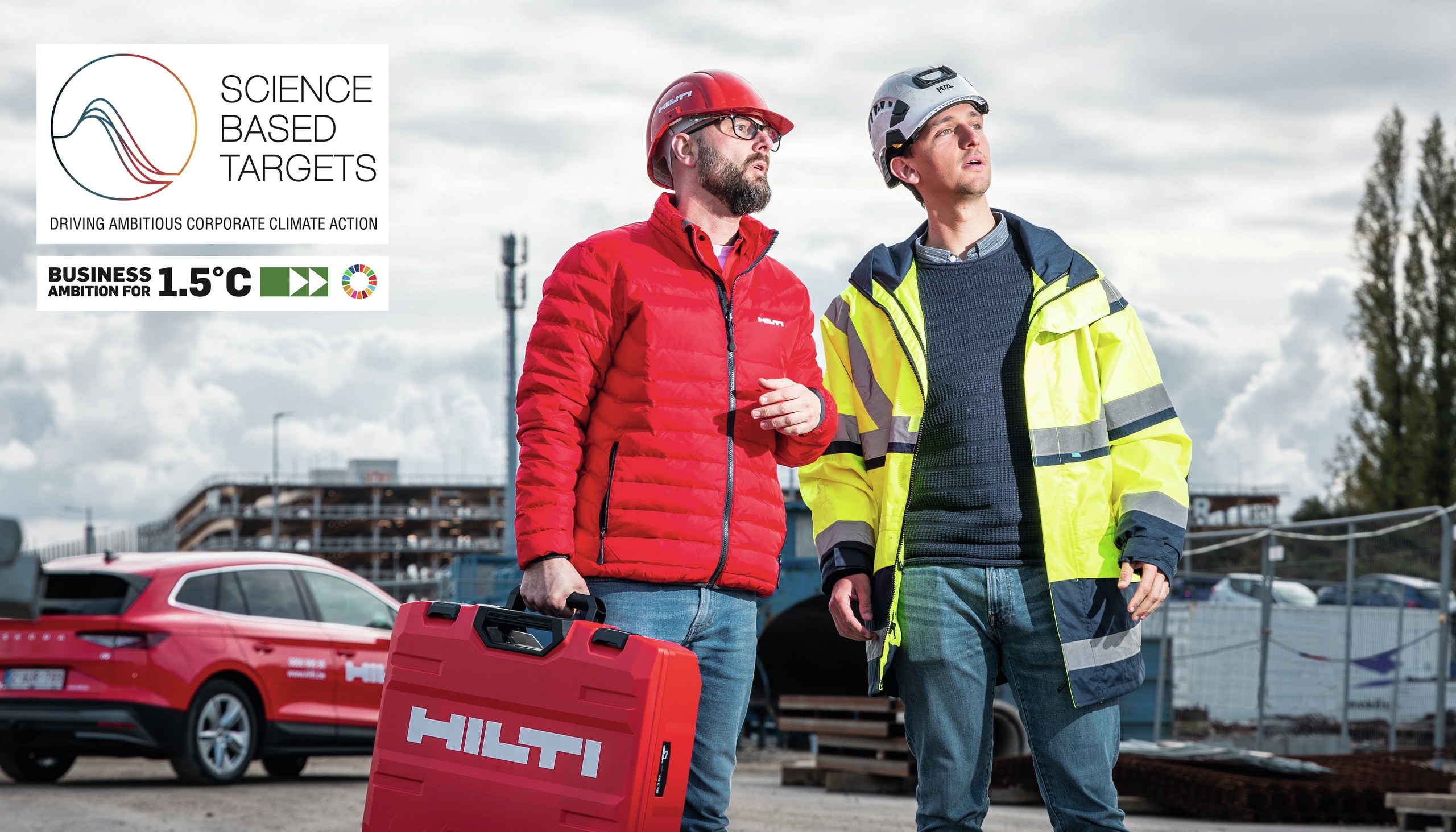 Vidéo annnonce partenariat Hilti SBTi pour attendre zéro emission nette de CO2