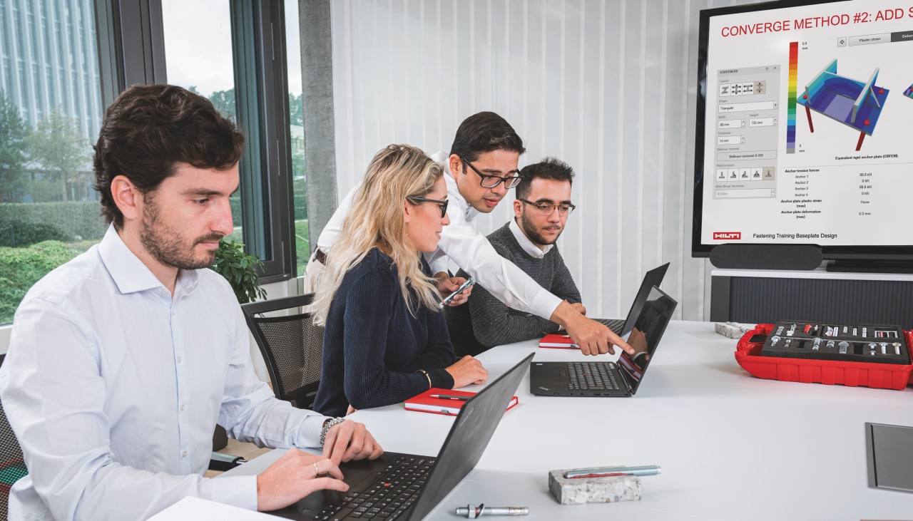 Formation au dimensionnement de platines avec PROFIS Engineering