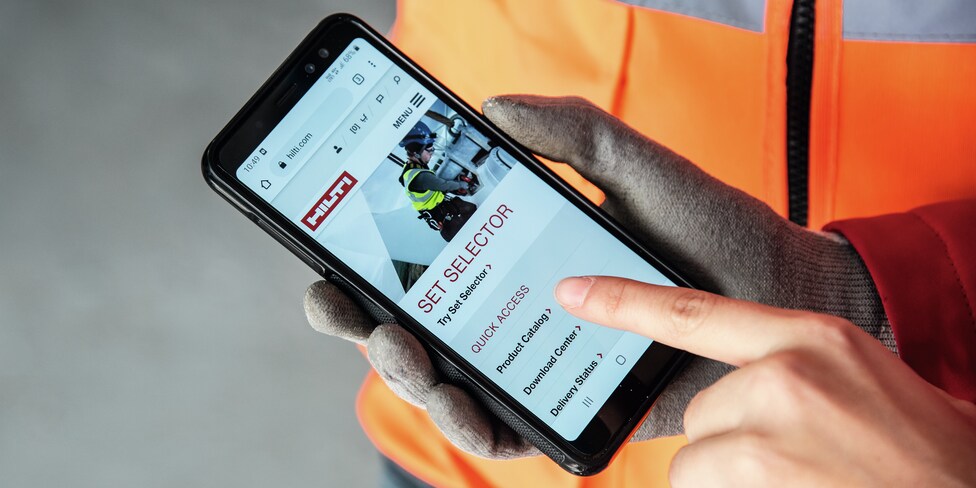 Hilti Calculator App - Créer une liste de pièces
