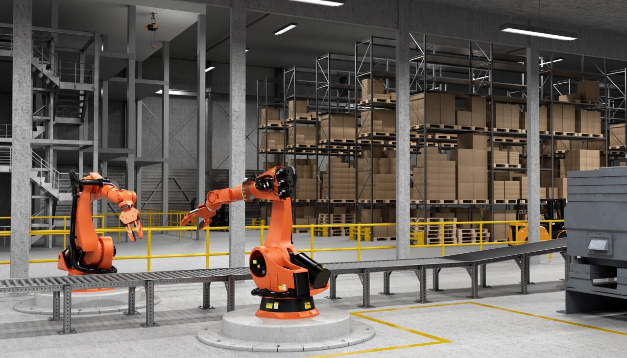 Machines industrielles dans une usine