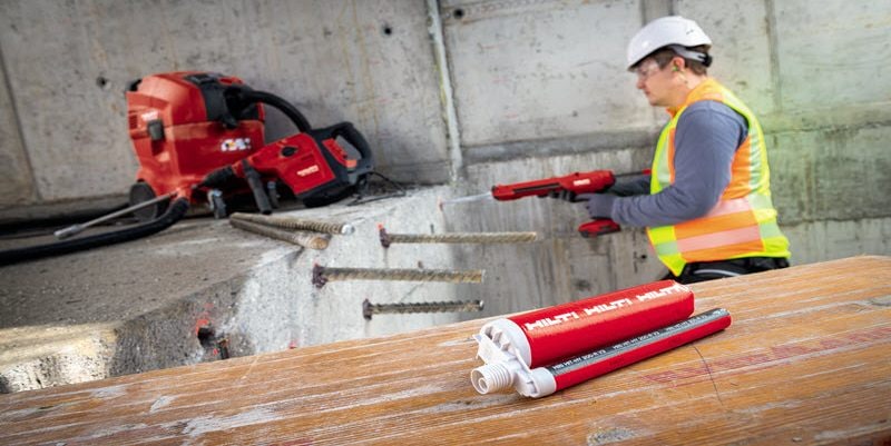 Scellement chimique pour fers à béton