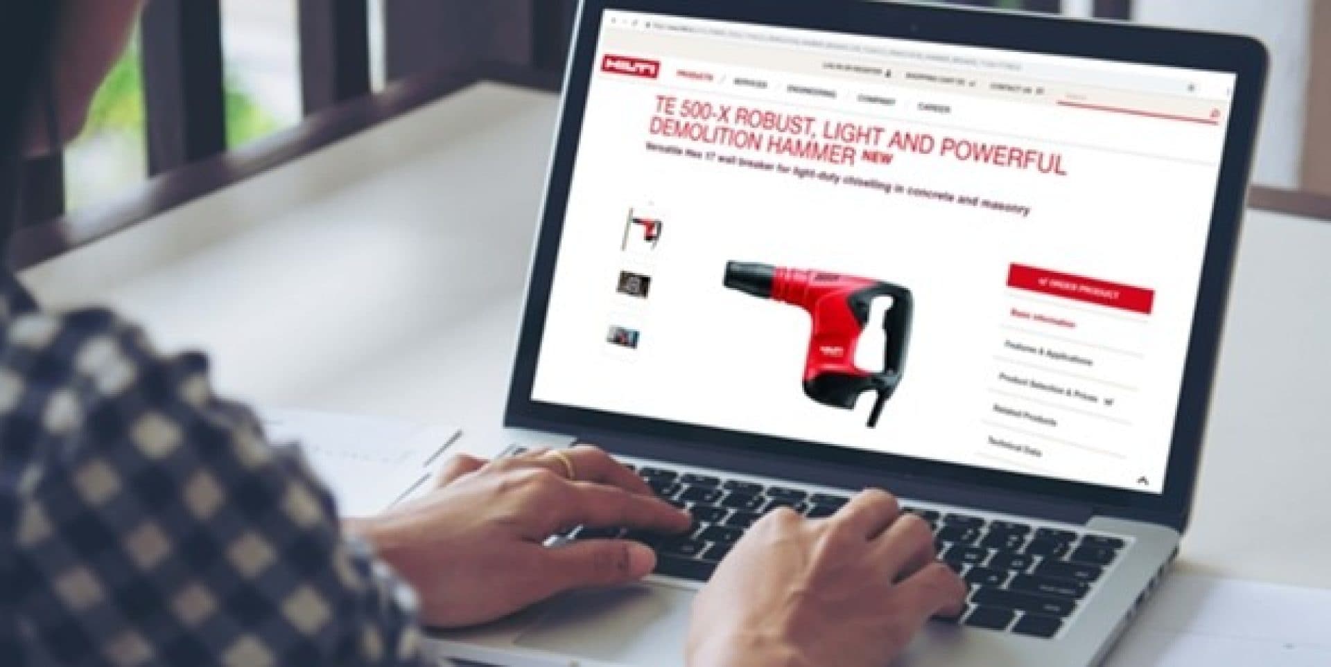 Site internet Hilti