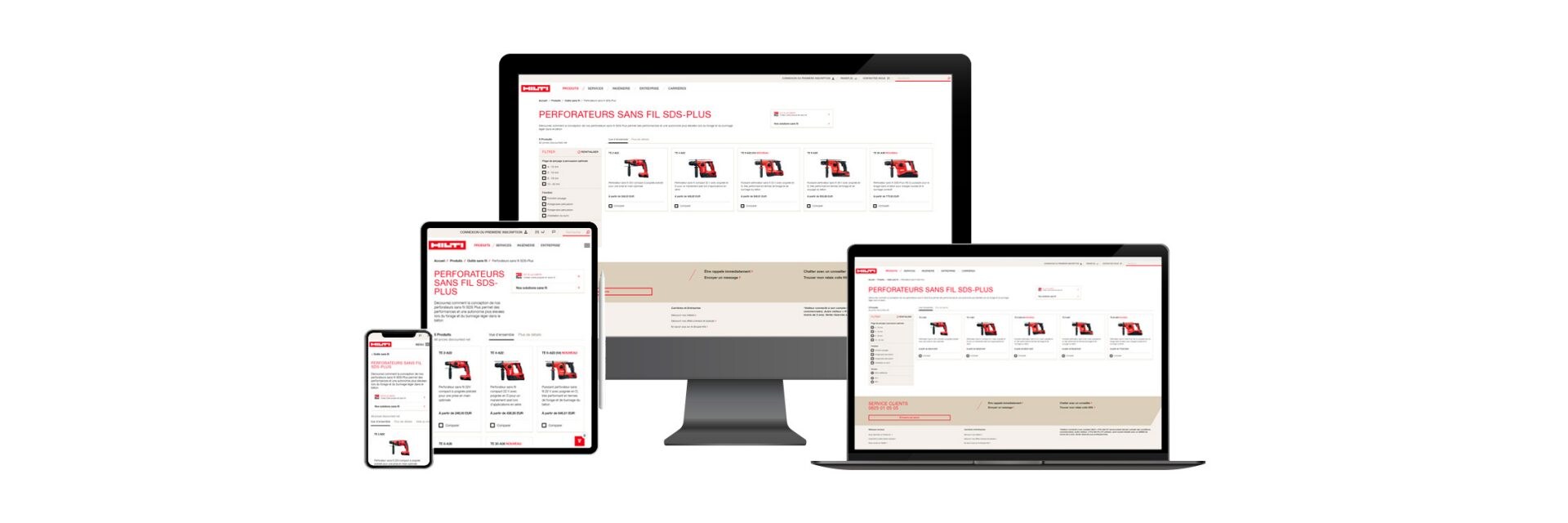 Site internet Hilti.fr