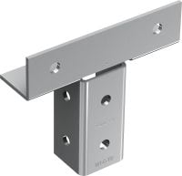 Connecteur éclisse en T MT-C-T/2 Raccord pour l'assemblage des rails de supportage en forme de T