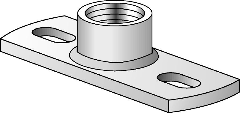 Platine de point fixe MGM 2 Platine à deux trous galvanisée de qualité supérieure destinée aux applications de points fixes pour charges légères (imperial)