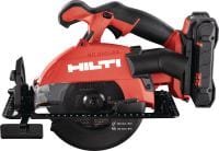 Scie circulaire sans fil pour bois SC 6WL-22 Scie circulaire sans fil pour la découpe du bois jusqu'à 60 mm | 2-3/8 avec une lame à bois universelle plus rapide d'un diamètre de 165 mm | 6-1/2