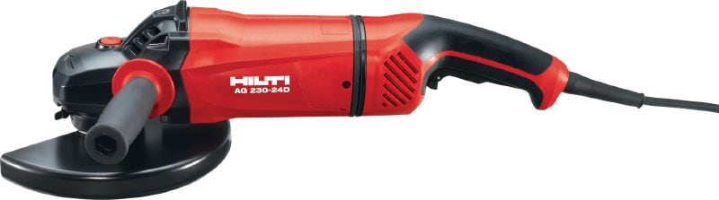 Meuleuse d'angle AG 230-24D Meuleuse d'angle 2400 W avec commutateur d'homme-mort, poignée rotative et balais de charbon longue durée, pour disques d'un diamètre maximum de 230 mm