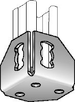 Platine MQP-F Pied de rail galvanisé à chaud (GAC) pour la fixation des rails sur divers matériaux support