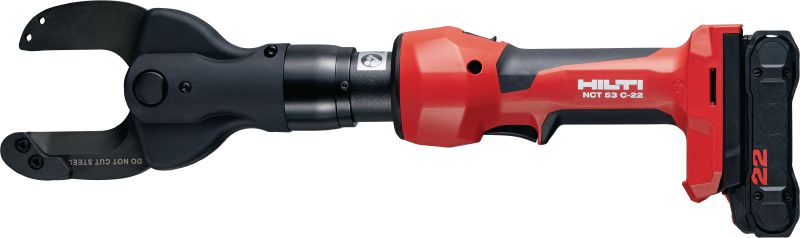 Coupe-câble en cuivre/aluminium sans fil NCT 53 C-22 Coupe-câble en ligne sans fil pour câbles en cuivre et en aluminium jusqu'à 2” │ 50 mm (plateforme de batteries Nuron)