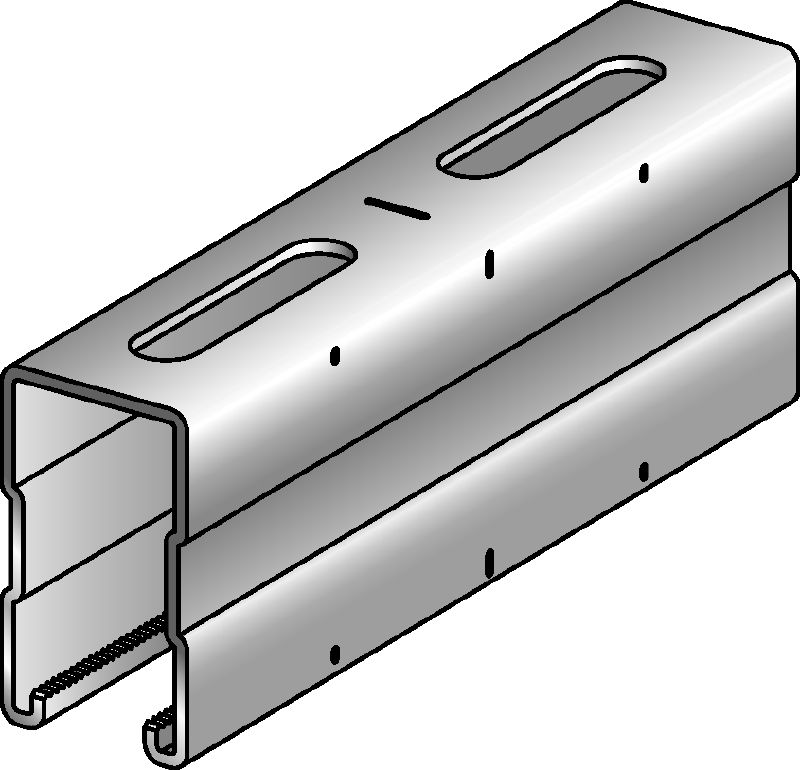 MQ-72-F Rail de supportage galvanisé à chaud