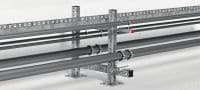 Rail profilé carré MIQ Rail profilé carré galvanisé à chaud (GAC) pour charges lourdes Applications 1
