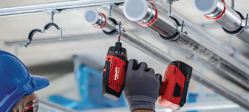 Collier de serrage MP-L-I à fermeture rapide pour charges légères Collier de serrage galvanisé avec insonorisation et fermeture rapide pour une productivité élevée dans les applications légères Applications 1