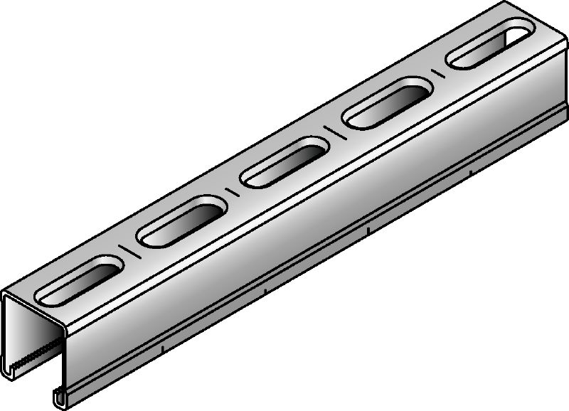 MM-C-36 Rail entretoise MM galvanisé d'une hauteur de 36 mm pour les applications pour charges de légères à moyennes