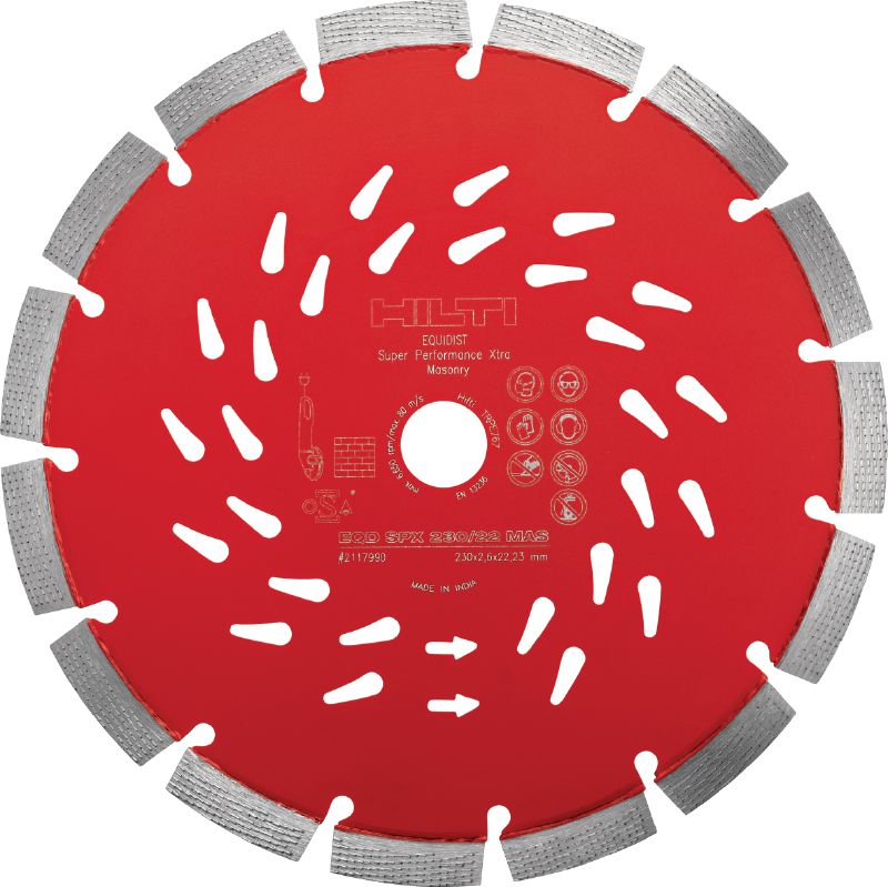 Disque diamant pour maçonnerie SPX Disque diamant Ultimate à technologie Equidist pour une découpe optimale dans la maçonnerie
