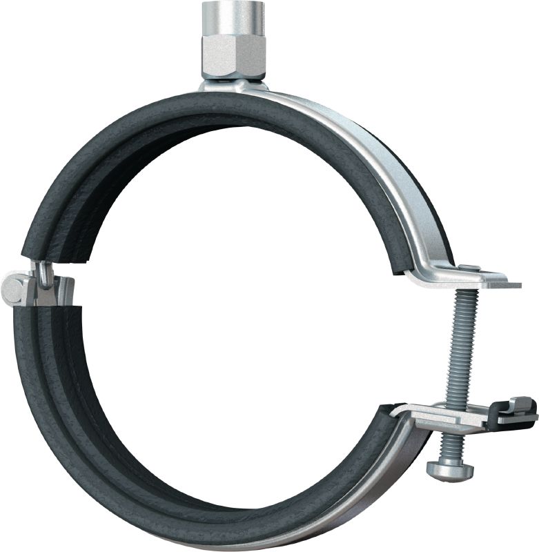 Collier de serrage MP-L-I à fermeture rapide pour charges légères Collier de serrage galvanisé avec insonorisation et fermeture rapide pour une productivité élevée dans les applications légères