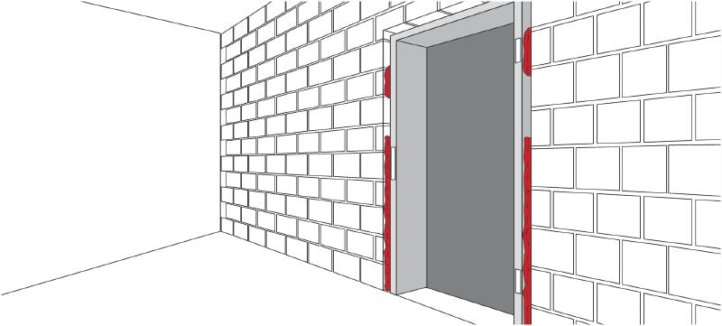 Mousse d'étanchéité des joints CS-F JS Mousse isolante flexible idéale pour la performance des joints exposés au mouvement, telles que ceux des portes et des fenêtres Applications 1