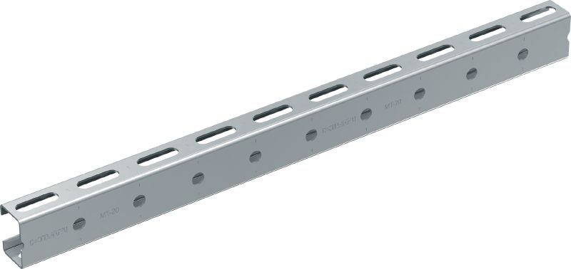 Profilé MT-20 Rail profilé pour charges légères pour trapèzes, pour usage intérieur