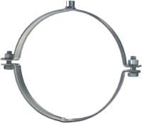 Collier de serrage MP-MX-F pour charges lourdes Collier de serrage galvanisé à chaud (GAC) sans insonorisation pour applications très lourdes