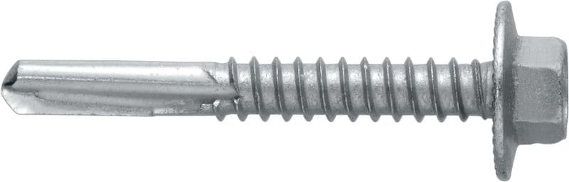 Vis métalliques autoperceuses S-MD25GZ Vis autoperceuse (acier au carbone zingué) avec bride integrée pour des fixations de métal-a métal épais (jusqu'à 15 mm)