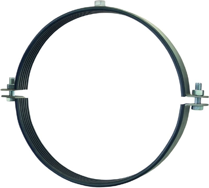 Collier de serrage MP-MRXI pour charges lourdes Collier de serrage en acier inoxydable (A4) avec insonorisation pour applications très lourdes