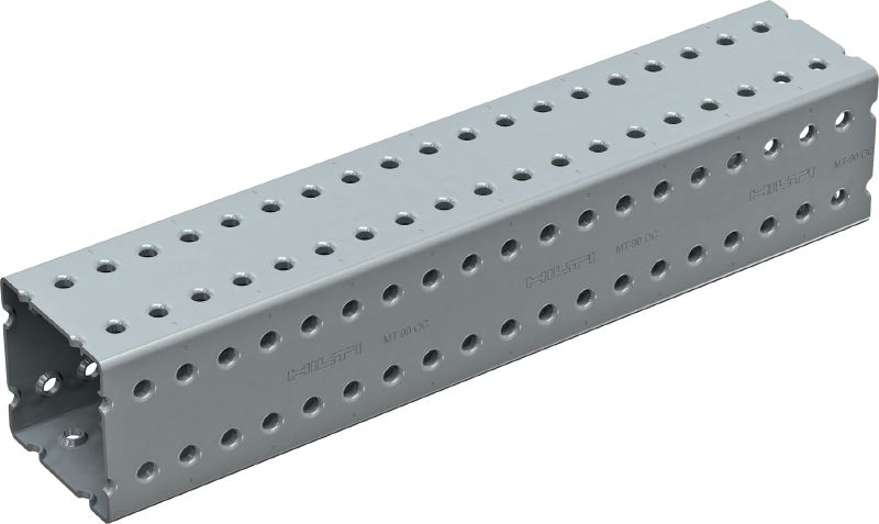 Rail profilé rectangulaire MT-90 OC Rail profilé rectangulaire pour charges lourdes, adapté aux composants MT-TFB dans les environnements extérieurs