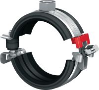 Collier de serrage MP-U-G à fermeture rapide et faible friction Collier de serrage galvanisé avec insert à faible friction et fermeture rapide pour une productivité maximale dans les applications semi-intensives