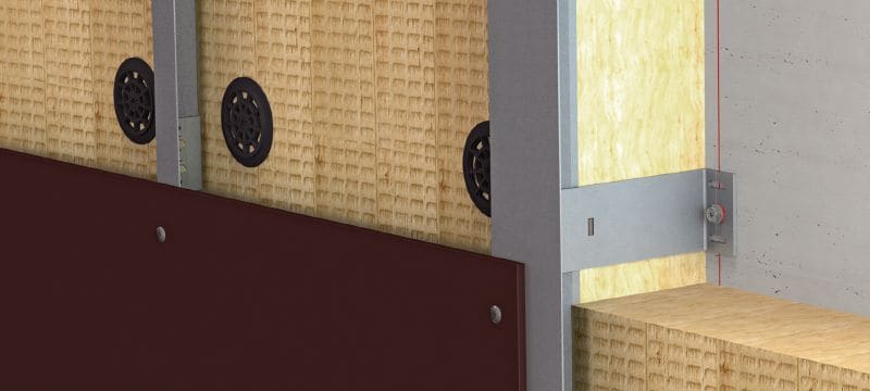 Patte-équerre MFT-FOX V M Patte-équerre murale polyvalente pour l'installation de structures de façade pare-pluie Applications 1