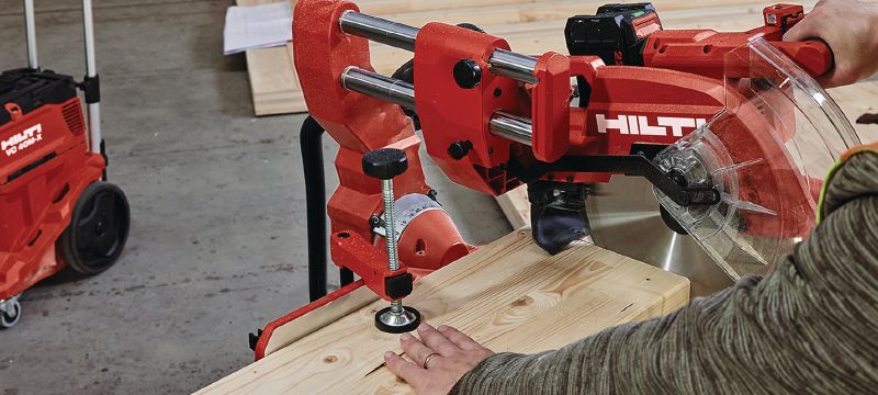 Scie à onglets sans fil SM 60-22 Scie à onglets composée coulissante à double biseau avec une capacité de coupe transversale jusqu’à 100 x 355 mm│4 x 13-3/4 (plateforme de batteries Nuron) Applications 1