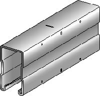 Rail profilé en C MQ-72 U Rail profilé en C non perforé et galvanisé pour charges moyennes