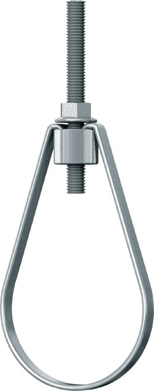 Support de tube de sprinkler MP-SPN Collier poire galvanisé pour sprinkler avec homologations VdS, FM et UL pour les applications de sprinkler d'incendie