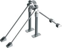 Point fixe universel MFP-ULD2 pour charges légères Point fixe double galvanisé, renforcé des deux côtés, pour applications légères / moyennes jusqu’à 8 kN