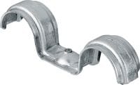 X-DFB-E MX Clip double en métal pour câble/tube à utiliser avec des clous en bande