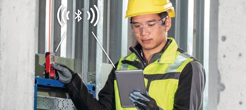 Lasermètre PD-I Lasermètre robuste avec fonctions de mesure intelligente et connectivité Bluetooth pour les applications intérieures jusqu'à 100 m Applications 1