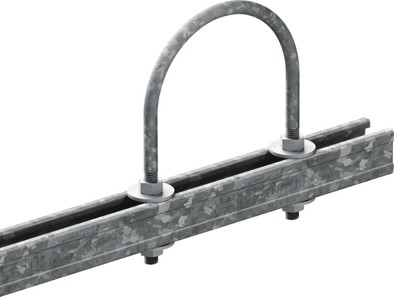 Boulon-étrier MP-UB (métrique) Boulon-étrier galvanisé pour applications de tuyauterie universelles