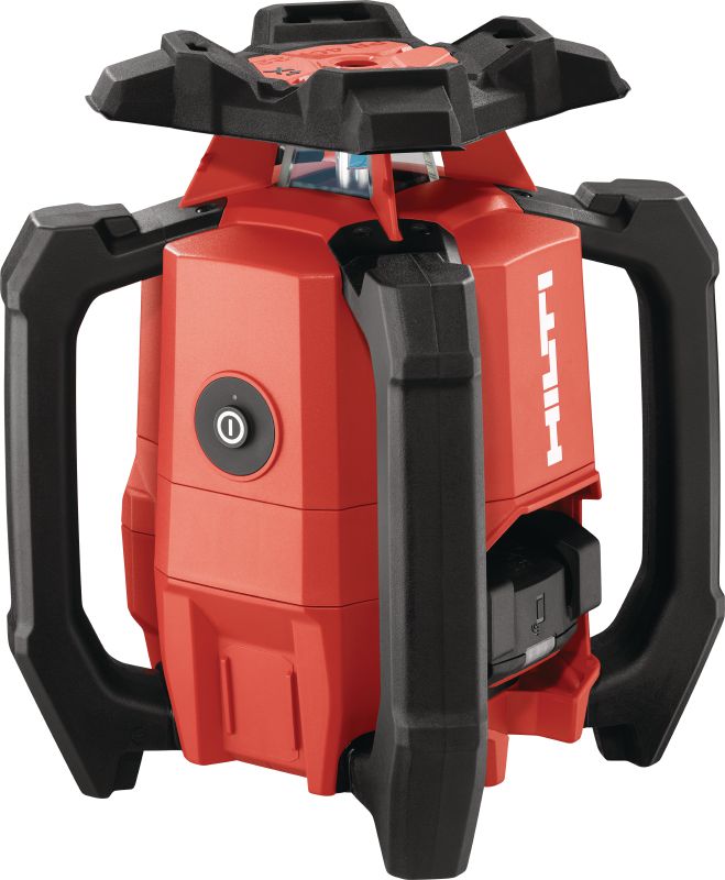 PR 40-22 Niveau laser rotatif en pente simple Niveau laser rotatif extérieur robuste avec fonctions automatiques pour le nivellement, l'alignement, l'inclinaison et l'équerrage longue distance (plateforme de batteries Nuron)