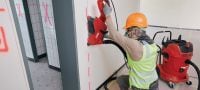 Aspirateur de poussière VC 60L-X de classe L Extracteur de poussière très puissant pour le raccordement avec des outils électriques et des nettoyages de chantier (à eau et à sec), réservoir de 60 l Applications 2