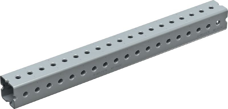 Rail profilé rectangulaire MT-70 OC Rail profilé rectangulaire pour charges lourdes, adapté aux composants MT-TFB dans les environnements extérieurs