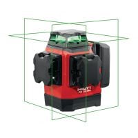 Laser multidirectionnel PM 30-MG Laser multidirectionnel compact - 3 lignes vertes 360° à auto-alignement pour accélérer le nivellement, l'alignement et l'équerrage (plateforme de batteries 12 V)