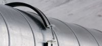 Collier pour ventilation MV-PI Collier pour ventilation galvanisé avec insonorisation pour une productivité élevée dans les applications de gaines spiralées Applications 2