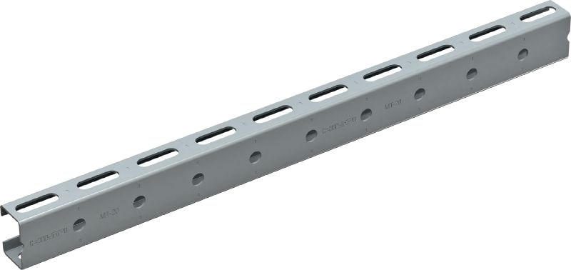 Rail profilé de base MT-20 OC Rail profilé de base pour charges légères, adapté aux environnements extérieurs