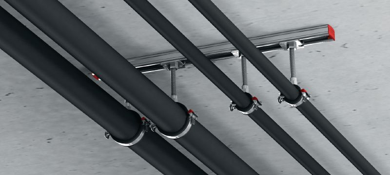 Collier de serrage MP-U-G à fermeture rapide et faible friction Collier de serrage galvanisé avec insert à faible friction et fermeture rapide pour une productivité maximale dans les applications semi-intensives Applications 1