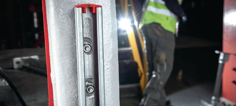 Adaptateur d'espacement fileté (acier inoxydable) Adaptateur d'espacement fileté en acier inoxydable mâle/femelle pour la fixation sur des poutres en acier revêtu de protection passive contre l’incendie (PFP) Applications 1