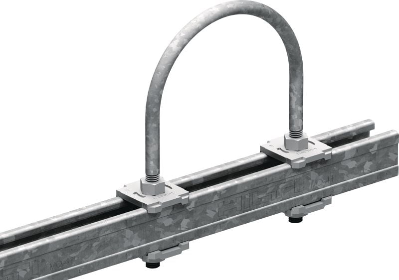 Boulon-étrier MP-UB (métrique) Boulon-étrier galvanisé pour applications de tuyauterie universelles
