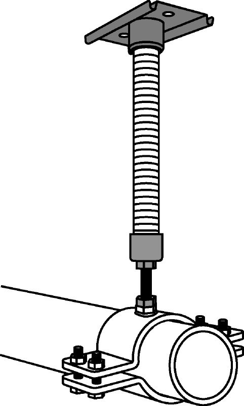 Point fixe MFP 1a-F Point fixe galvanisé à chaud (GAC) pour applications légères jusqu’à 3 kN
