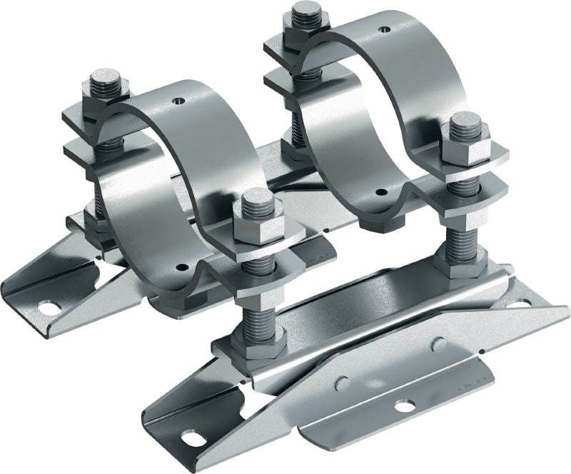 Point fixe compact MFP-CLD-I Point fixe compact, galvanisé avec isolation acoustique pour applications légères / moyennes jusqu'à 8 kN