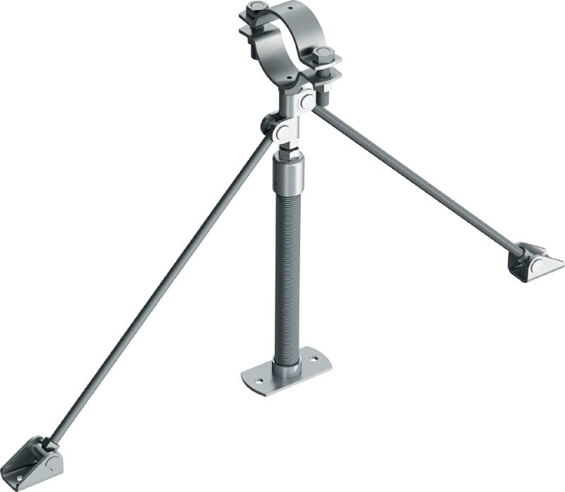 Point fixe universel MFP-UL2 pour charges légères Point fixe galvanisé, renforcé des deux côtés, pour applications légères jusqu’à 4 kN