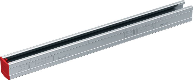 Rail profilé en C MQ-41-L Rail profilé en C galvanisé pour charges moyennes