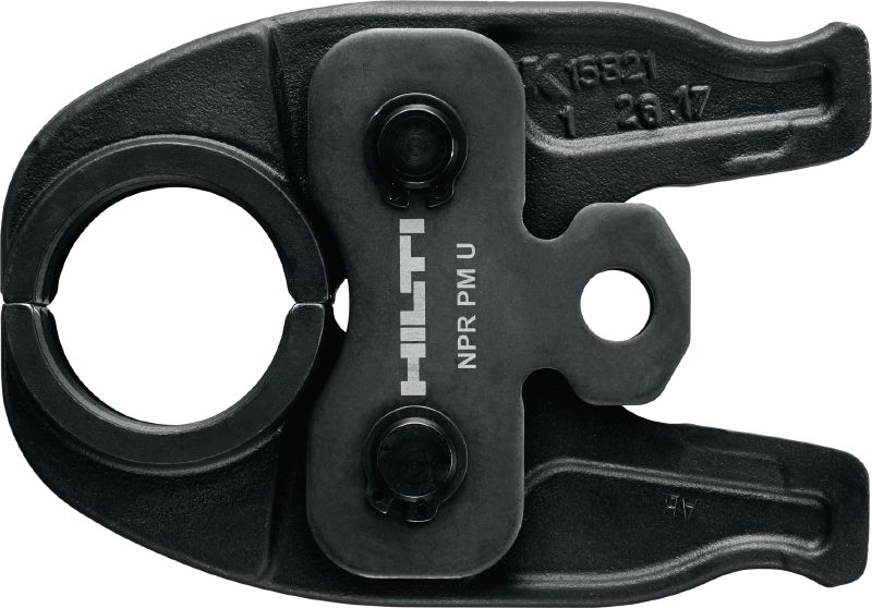 Mâchoire de sertisseuse NPR PM U Mâchoires de sertissage pour les raccords à sertir de profilé U jusqu'à 40 mm. Compatibles avec la sertisseuse de tuyaux Hilti NPR 19-A