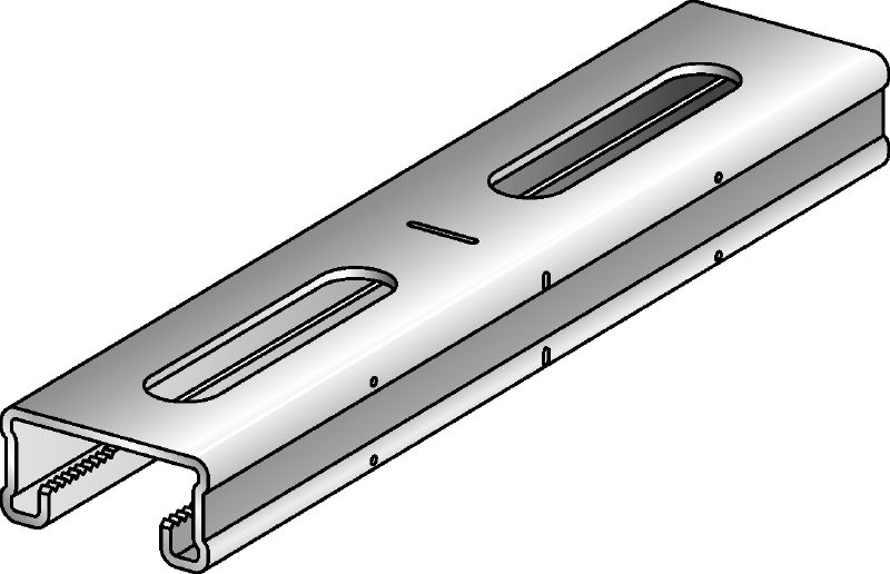 MQ-21-F Rail de supportage galvanisé à chaud