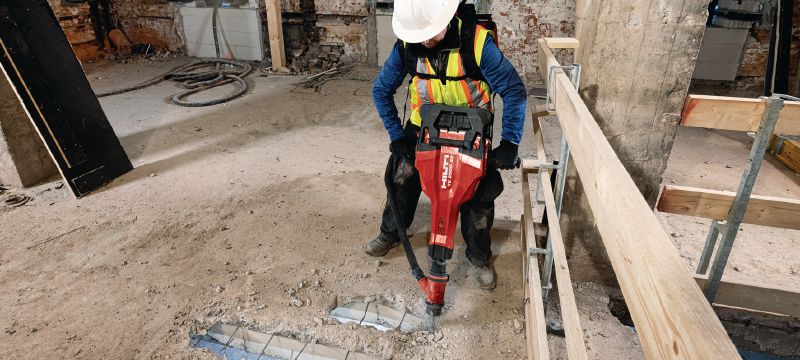 Marteau-piqueur sans fil TE 2000-22 TE-S Marteau-piqueur sur batterie, puissant et léger pour la démolition du béton et autres travaux de démolition (plateforme de batteries Nuron) Applications 1